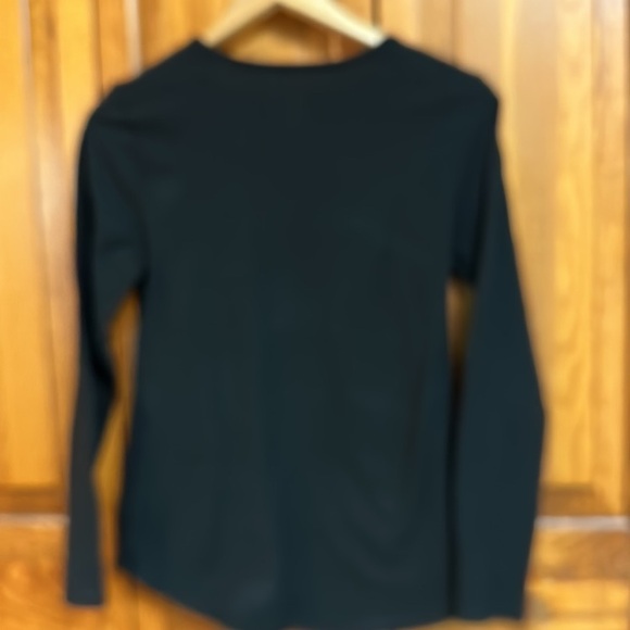 Happy Halloween Graphic Long-sleeved Black Tee Candy Corn Embossed Size 4-6 - Picture 5 of 5